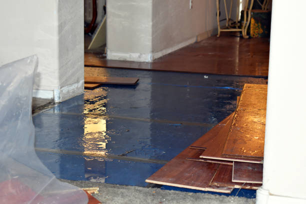 Professional Sewage Cleanup technician working in Mantua, OH